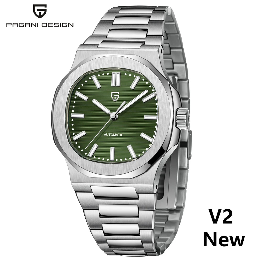 PAGANI DESIGN 2025 New Men's Watches Luxury Automatic Watch For Men Mechanical 40MM WristWatch Stainless Steel AR Sapphire glass