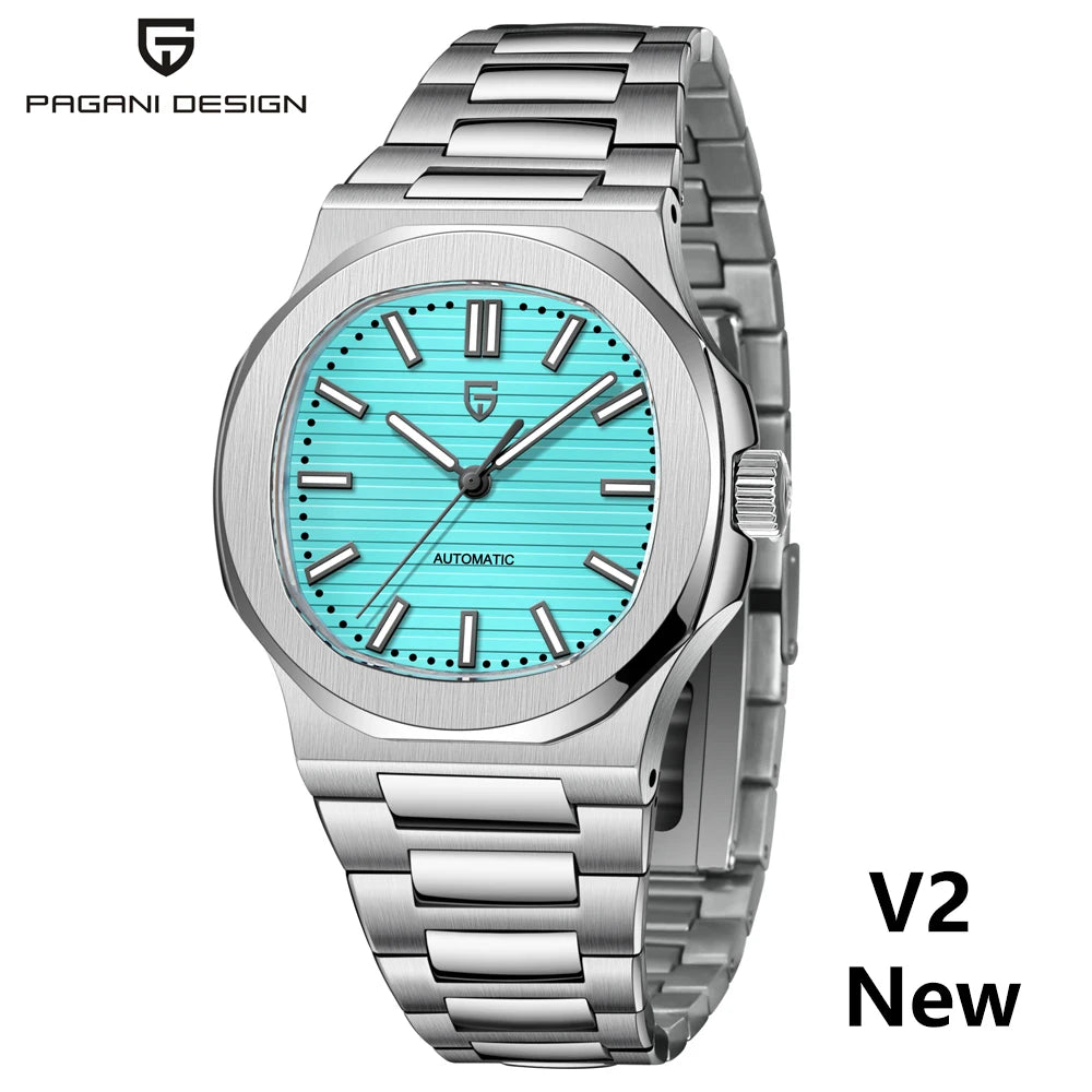 PAGANI DESIGN 2025 New Men's Watches Luxury Automatic Watch For Men Mechanical 40MM WristWatch Stainless Steel AR Sapphire glass